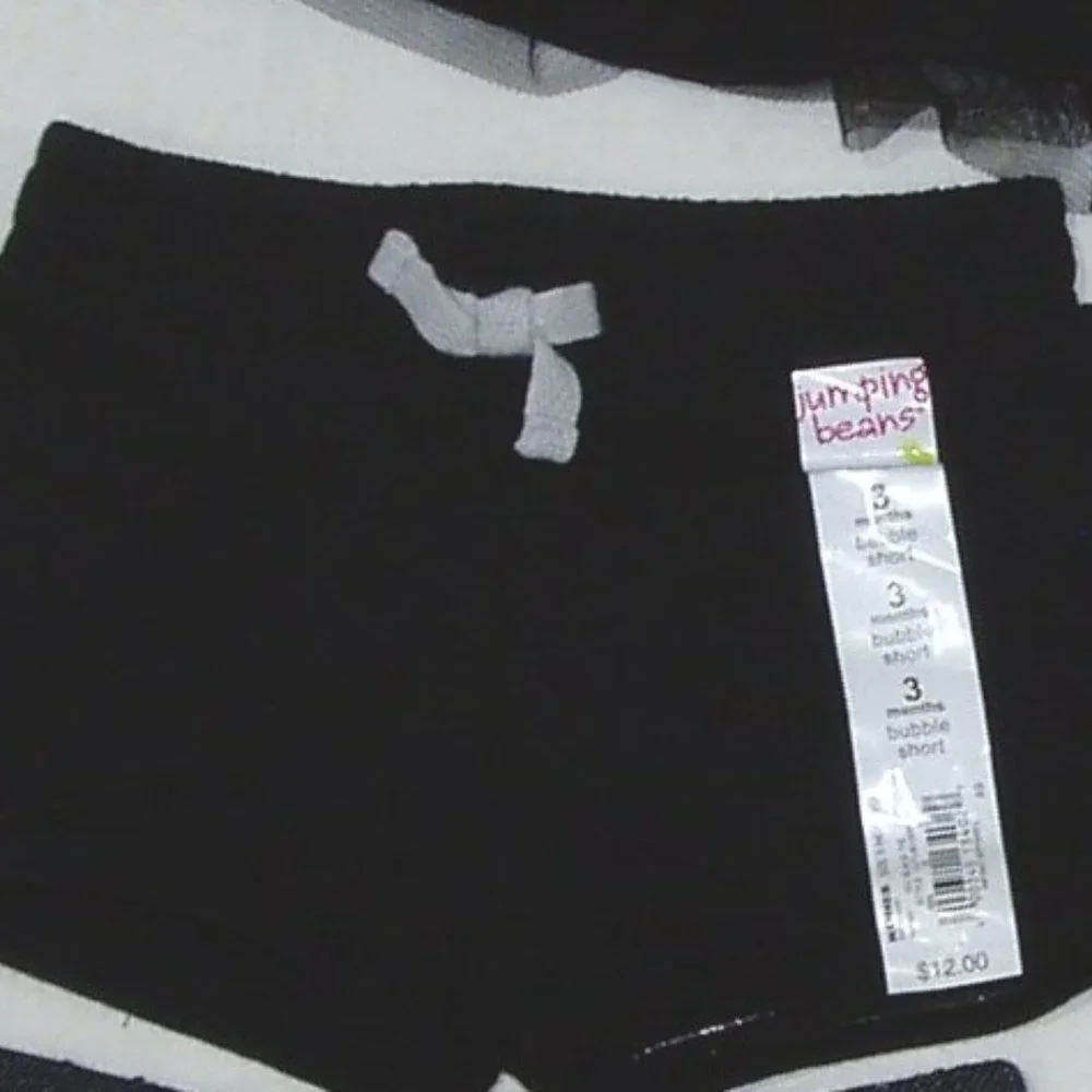 3M Lot Baby Girls 5 pc Skort Shorts Diaper Cover - Picture 4 of 14